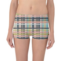 Plaid Pattern Reversible Boyleg Bikini Bottoms by linceazul