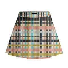 Plaid Pattern Mini Flare Skirt by linceazul
