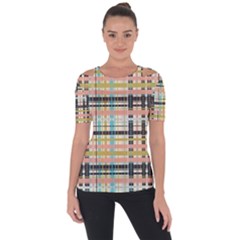 Plaid Pattern Short Sleeve Top by linceazul