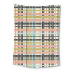Plaid Pattern Medium Tapestry by linceazul