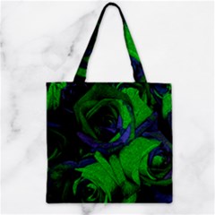 Roses Vi Zipper Grocery Tote Bag by markiart