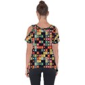 Colors On Black Cut Out Side Drop Tee View2