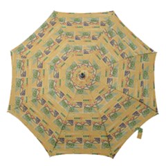 Hand Drawn Ethinc Pattern Background Hook Handle Umbrellas (medium) by TastefulDesigns