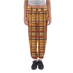 Plaid Pattern Women s Jogger Sweatpants by linceazul