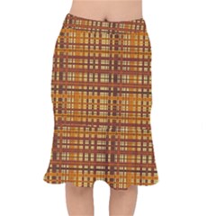 Plaid Pattern Mermaid Skirt by linceazul