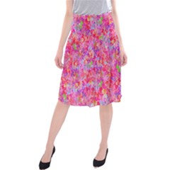 The Big Pink Party Midi Beach Skirt by designworld65