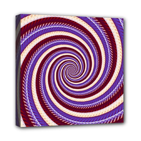Woven Spiral Mini Canvas 8  X 8  by designworld65