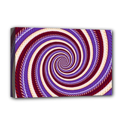 Woven Spiral Deluxe Canvas 18  X 12   by designworld65