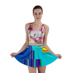 Colorful Endless Window Mini Skirt by designworld65