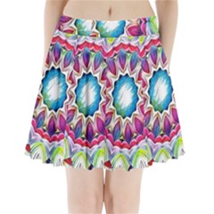 Sunshine Feeling Mandala Pleated Mini Skirt by designworld65
