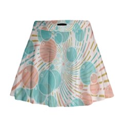 Bubbles Mini Flare Skirt by linceazul