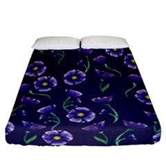 Floral Fitted Sheet (california King Size) by BubbSnugg