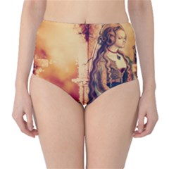 Fantasy Art Painting Magic Woman  High-waist Bikini Bottoms by paulaoliveiradesign