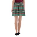 Ethnic Geometric Pattern A-Line Pocket Skirt View2
