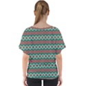 Ethnic Geometric Pattern V-Neck Dolman Drape Top View2