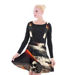 Optimism Suspender Skater Skirt by Valentinaart