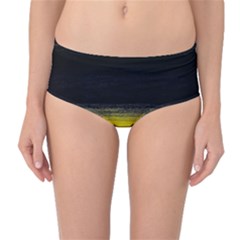 Ombre Mid-waist Bikini Bottoms by ValentinaDesign