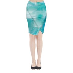 Ombre Midi Wrap Pencil Skirt by ValentinaDesign