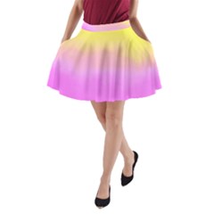 Ombre A-line Pocket Skirt by ValentinaDesign