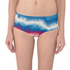 Ombre Mid-waist Bikini Bottoms by ValentinaDesign