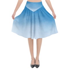 Ombre Flared Midi Skirt by ValentinaDesign