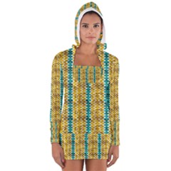 Peeled Paint Texture                               Women s Long Sleeve Hooded T-shirt by LalyLauraFLM