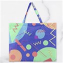 Memphis #42 Zipper Large Tote Bag View1