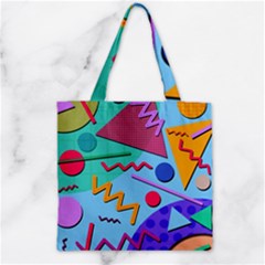 Memphis #10 Zipper Grocery Tote Bag by RockettGraphics
