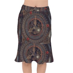 Steampunk, Awesome Clocks Mermaid Skirt by FantasyWorld7