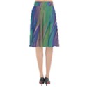 Texture Abstract Background Flared Midi Skirt View2