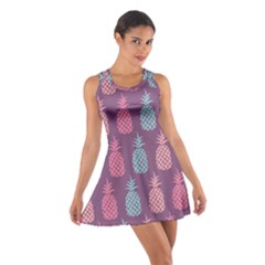 Pineapple Pattern Cotton Racerback Dress by Nexatart