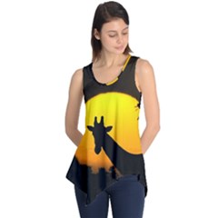 Giraffe  Sleeveless Tunic by Valentinaart