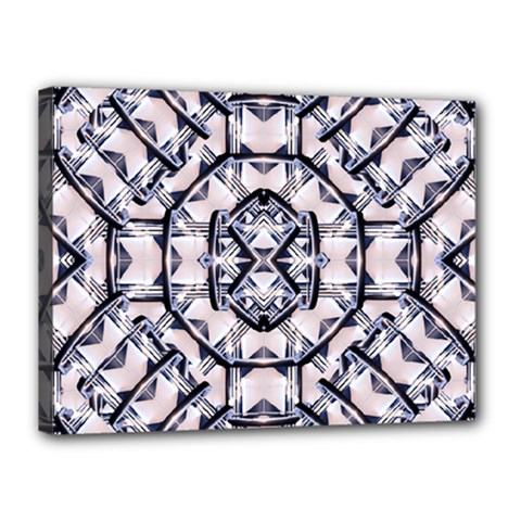 Futuristic Geo Print Canvas 16  X 12  by dflcprints