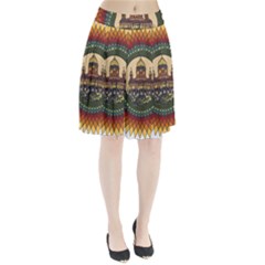 Building Mandala Palace Pleated Skirt by Nexatart