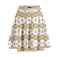 Multicolor Graphic Pattern High Waist Skirt by dflcprints