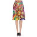 Colorful Abstract Pattern kaleidoscope Flared Midi Skirt View2