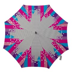 Building Polka City Rainbow Hook Handle Umbrellas (medium) by Mariart