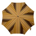 Brown Verticals Lines Stripes Colorful Hook Handle Umbrellas (Small) View1