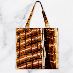 Abstract Architecture Background Zipper Grocery Tote Bag by Nexatart