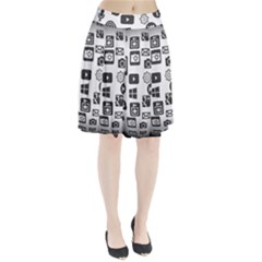 Icon Ball Logo Google Networking Pleated Skirt by Nexatart