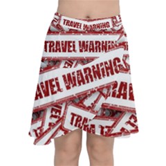 Travel Warning Shield Stamp Chiffon Wrap by Nexatart
