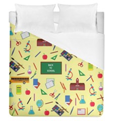 Back To School Duvet Cover (queen Size) by Valentinaart