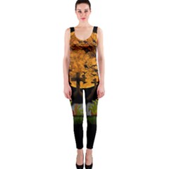 Halloween Zombie Hands Onepiece Catsuit by Valentinaart