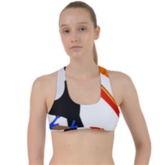 Cute Toucan Bird Cartoon Fly Criss Cross Racerback Sports Bra by Mariart