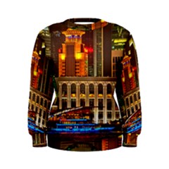 Shanghai Skyline Architecture Women s Sweatshirt by BangZart