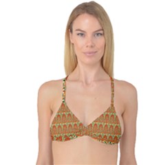 Arcs Pattern Reversible Tri Bikini Top by linceazul