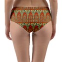 Arcs Pattern Reversible Mid-Waist Bikini Bottoms View4
