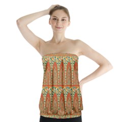 Arcs Pattern Strapless Top by linceazul