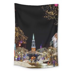 Church Decoration Night Large Tapestry by Nexatart