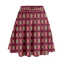 Kaleidoscope Seamless Pattern High Waist Skirt by Nexatart